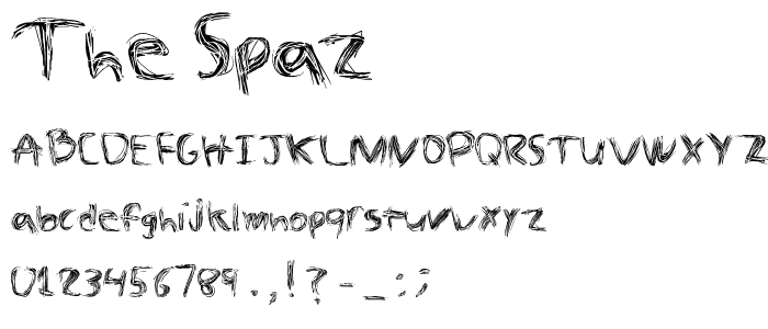 The Spaz font